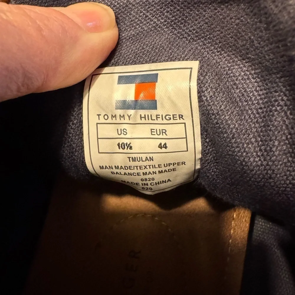 💥💥 Tommy Hilfiger Plain Chukka Boots Brown Navy Mens US size 10.5